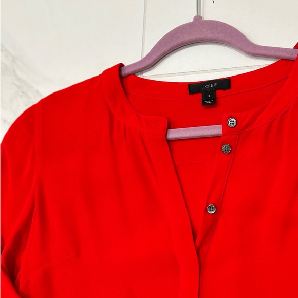 J. Crew Bright Red Tunic - Picture 3 of 5